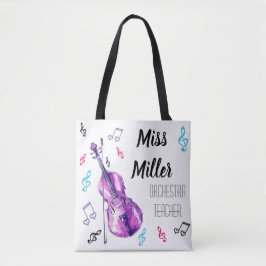 Bolso De Tela Diseño del profesor de la orquesta