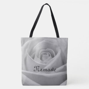 Bolso De Tela Diseño del Rosa gris de bonito Namaste