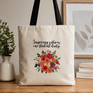 Bolso De Tela Diseño diario de educador para estudiantes inspira