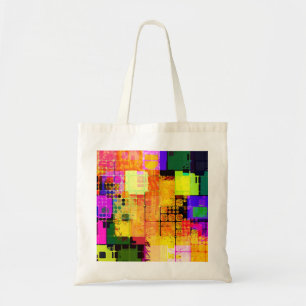 Bolso De Tela Diseño diverso geométrico multicolor