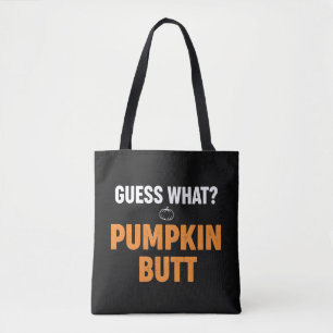 Bolso De Tela Diseño divertido de calabaza trasero de Halloween