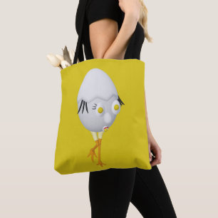 Bolso De Tela Diseño divertido del personaje de huevo RG y RA