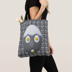 Bolso De Tela Diseño divertido del personaje de huevo RG y RA