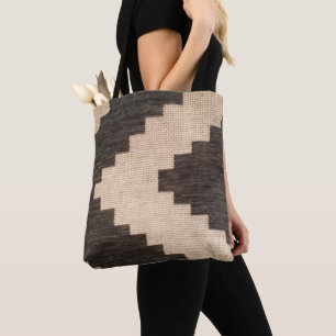 Bolso De Tela Diseño elegante de Brown y Beige
