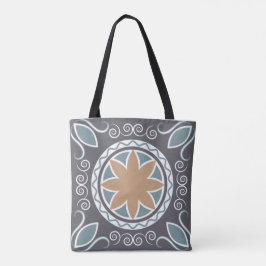 Bolso De Tela Diseño elegante de diseño de moda azul y gris