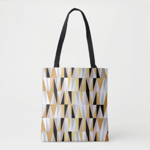 Bolso De Tela diseño escandinavo triángulos de patrón transparen
