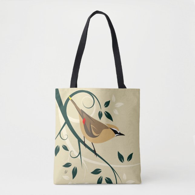 Bolso De Tela Diseño estilizado de lavado de cedro (Anverso)