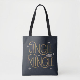 Bolso De Tela Diseño festivo de jingle y mingle