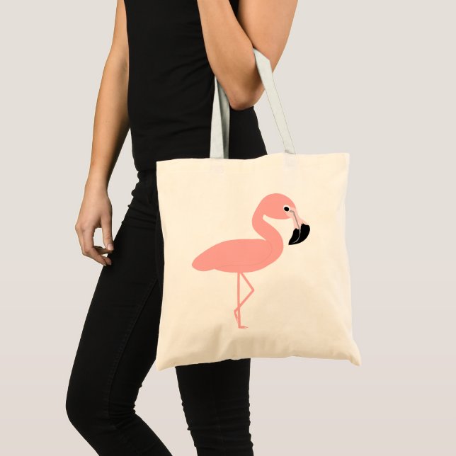 Bolso De Tela Diseño Flamingo (Anverso (producto))