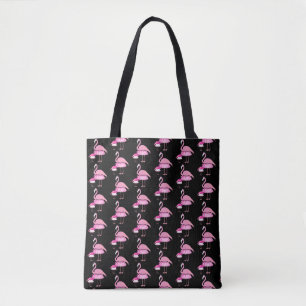 Bolso De Tela Diseño Flamingo Rosa - Tote Personalizado de impre