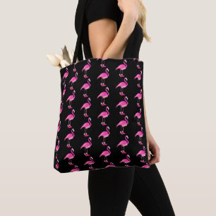 Bolso De Tela Diseño Flamingo Rosa - Tote Personalizado todo en