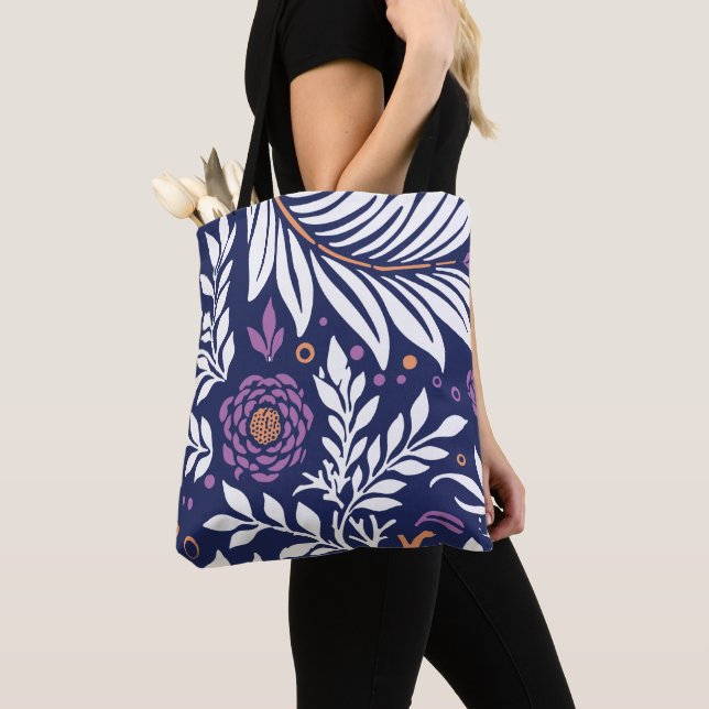 Bolso De Tela Diseño floral 22 (Detalle)