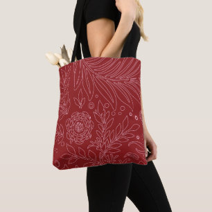 Bolso De Tela Diseño floral 30