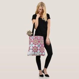 Bolso De Tela Diseño floral acuarela, impresión floral rosa
