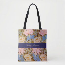 Bolso De Tela Diseño floral atrevido de William Morris con un no