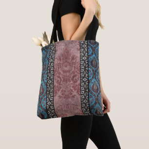 Bolso De Tela Diseño floral de inspiración vintage moderno