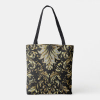Diseño floral de oro y diamantes