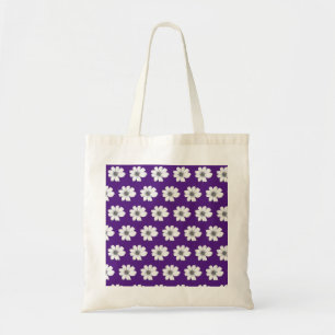 Bolso De Tela Diseño floral morado