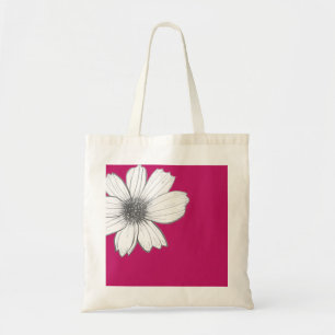 Bolso De Tela Diseño floral Rosa