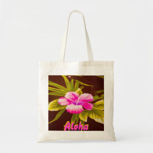 Bolso De Tela Diseño floral tropical de la hawaiana