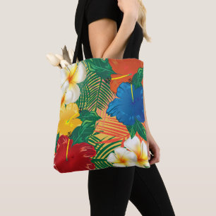 Bolso De Tela Diseño floral tropical exótico