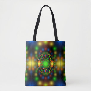 Bolso De Tela Diseño fractal de adorno navideño-29440