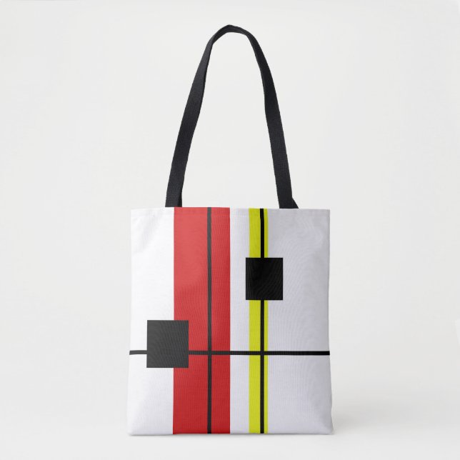 Bolso De Tela Diseño geométrico (Anverso)