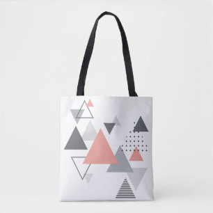 Bolso De Tela Diseño geométrico escandinavo abstracto