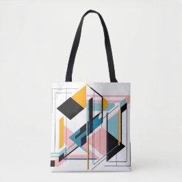 Bolso De Tela Diseño geométrico estilístico abstracto, audaz y s