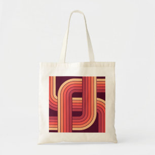 Bolso De Tela Diseño geométrico retro de estilo MCM años 70