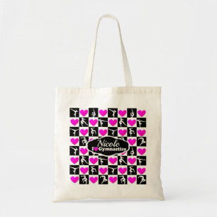 BOLSO DE TELA DISEÑO GIMNASIO PERSONALIZADO EN ROJO Y NEGRO