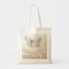 Bolso De Tela Diseño gráfico de paleta suave de arte de mariposa