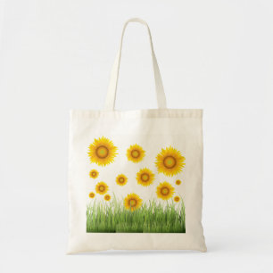 Bolso De Tela Diseño gráfico luminoso y elegante de girasoles
