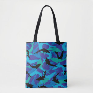 Bolso De Tela Diseño ilustrado de los tiburones