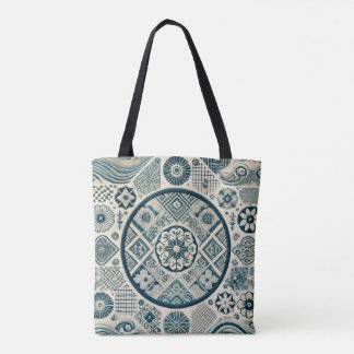 Bolso De Tela Diseño inspirado en Shashiko 3