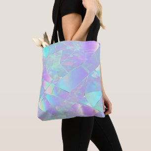 Bolso De Tela Diseño irlandés verde azulado y púrpura