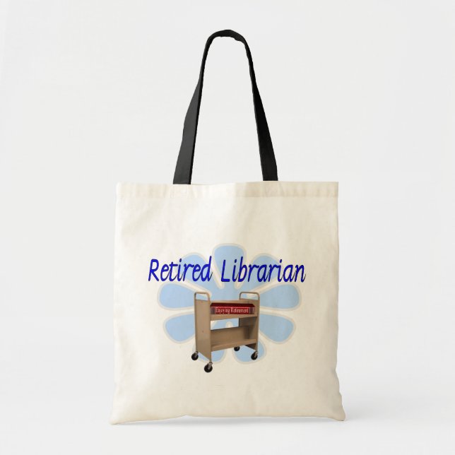 Bolso De Tela diseño jubilado del carro del libro del (Frente)