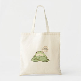 Bolso De Tela Diseño Kawaii de Rana Dormida No Molestar