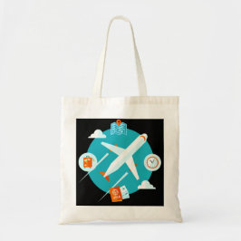 Bolso De Tela Diseño lindo tema de avión