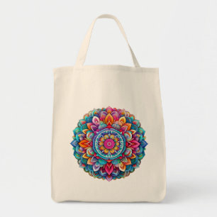 Bolso De Tela Diseño Mandala / Flor