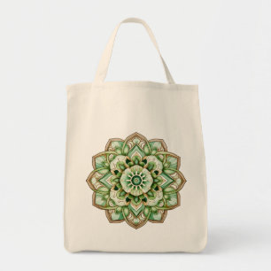 Bolso De Tela Diseño Mandala / Flor
