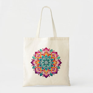 Bolso De Tela Diseño Mandala / Flor