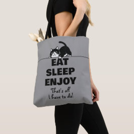 Bolso De Tela Diseño minimalista de gatito adorable - CAT 6