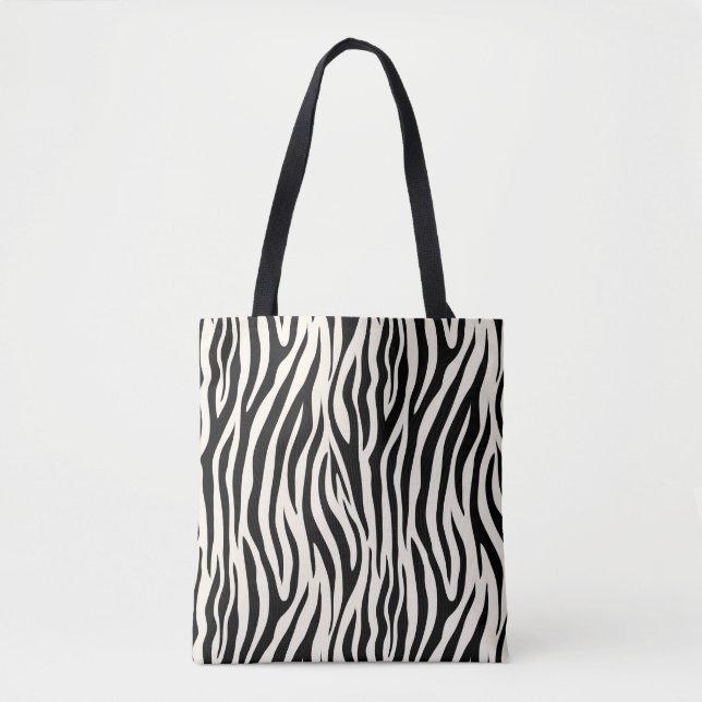 Bolso De Tela Diseño moderno Zebra Imprimir Safari Patrón Animal (Anverso)