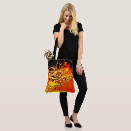 Bolso De Tela Diseño naranja