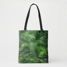Bolso De Tela Diseño natural de la Mezquita Verde realista y abs