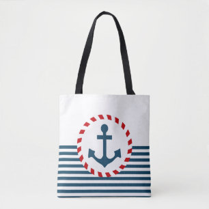 Bolso De Tela diseño náutico