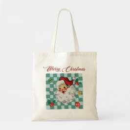 Bolso De Tela Diseño Navideño de Santa Vintage