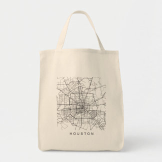 Bolso De Tela Diseño oscuro minimalista del mapa de calle de la
