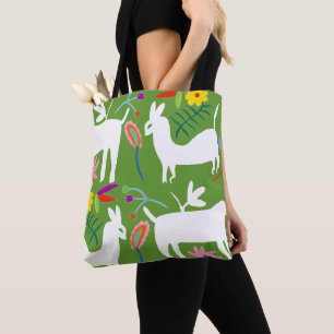 Bolso De Tela Diseño otomí moderno  Diseño de burro Llama